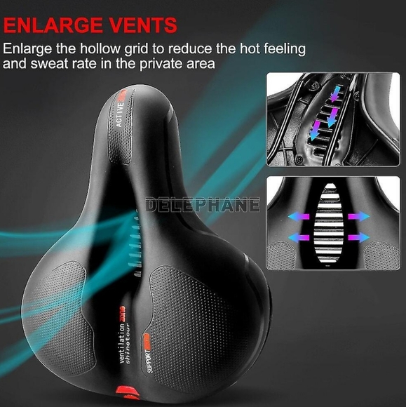 Bicycle Seat • Ventilation • Shock Absorption • Comfort - Picture 2 of 11